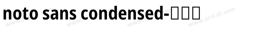 noto sans condensed字体转换